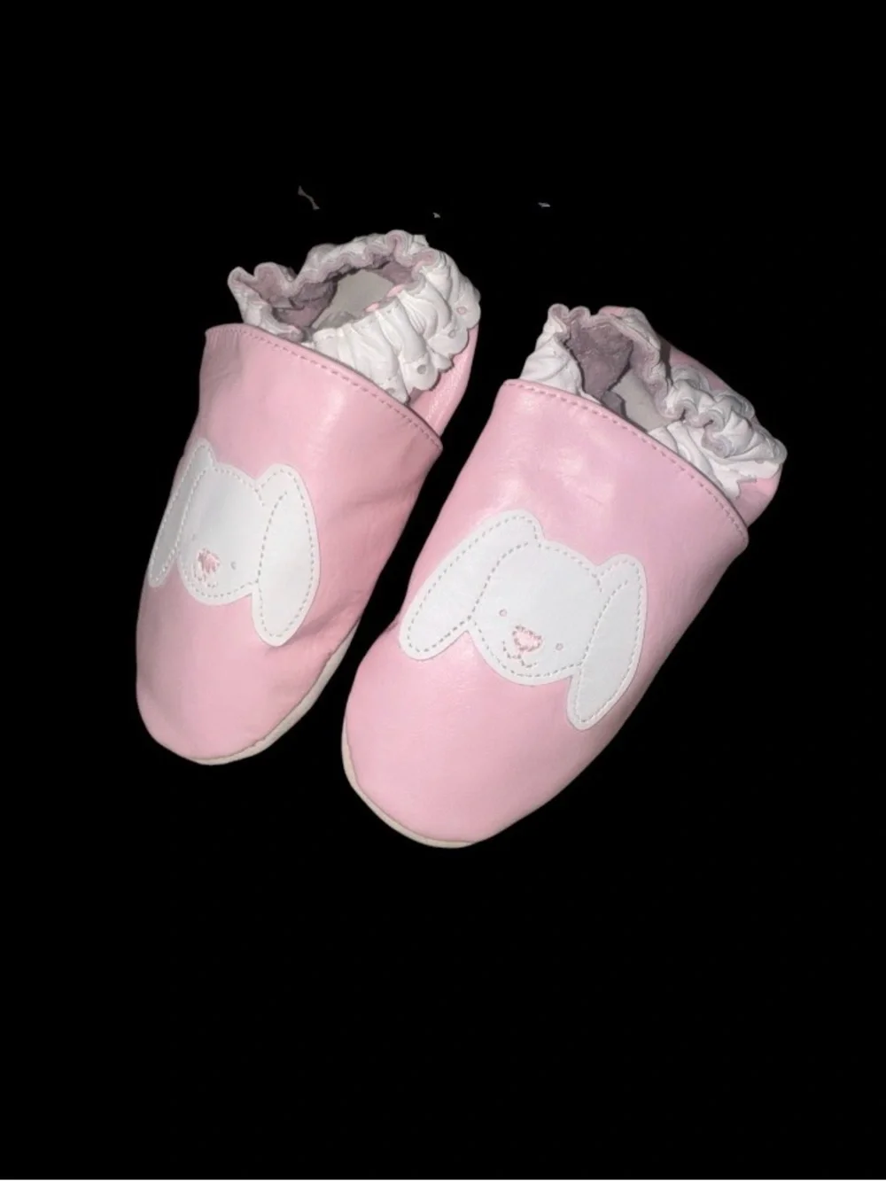 NIP 🐰NEW💥 ROBEEZ Bunny soft sole baby girls shoes size 18-24 months 5 5.5 6